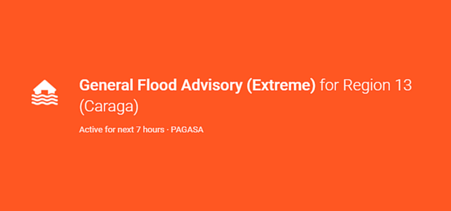 General Flood Advisory (Extreme) for Region 13