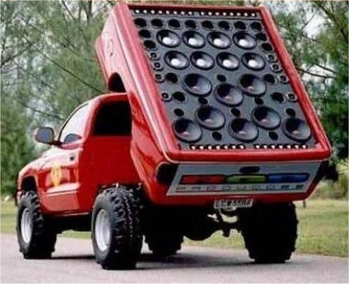 Truck-with-giant-speaker-array