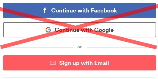 Never use facebook-ID
