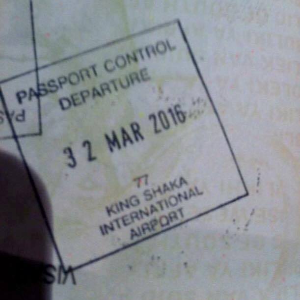 Passport stamp